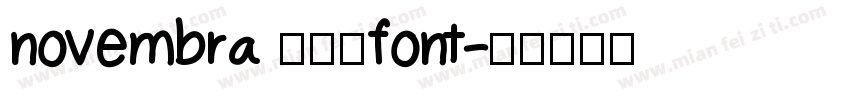 novembra 色日服font字体转换